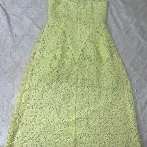 LACE A LINE MIDI DRESS L/G